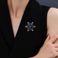 thumbnail image 4 of Xinyolin Christmas Snowflake Brooch Colorful Rhinestone New Year Coat Collar Sweater Hat Decoration Brooch Stainless Wear-resistant Anti-slip Clothes Pin, 4 of 7