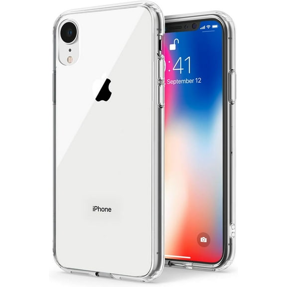 Phone Case Compatible for iPhone Xr, Clear Case Non-Yellowing Shockproof Protective Bumper Slim Cover for 6.1 Inch