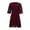 Wine, variant on Kureaily Women's New Summer Fashion Semi High Round Neck Tunic Lace Sleeve Dress