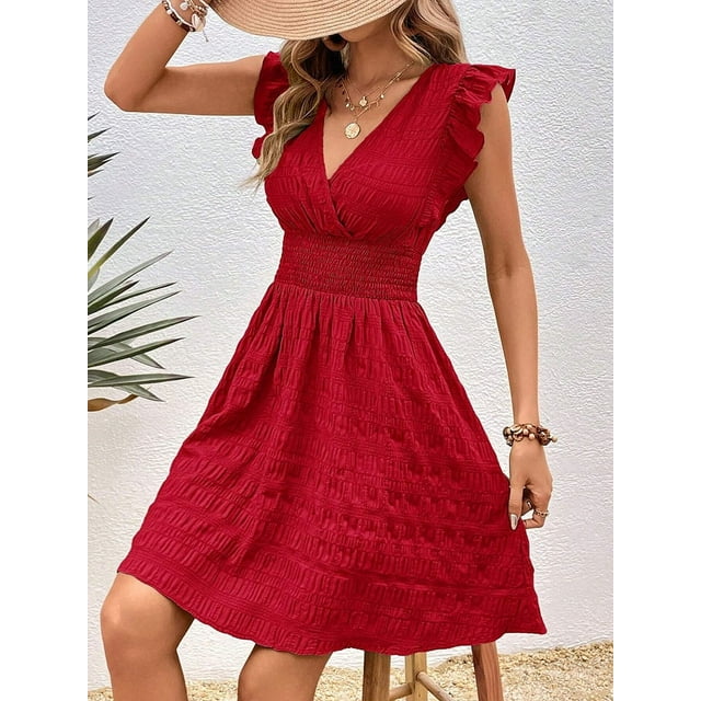 vestidos cortos de verano para mujer 2024,vestidos baratos con envíos gratis,vestidos rojo para mujeres elegante,nuevo en vestidos 2024,ropa de mujer,vestidos para playa