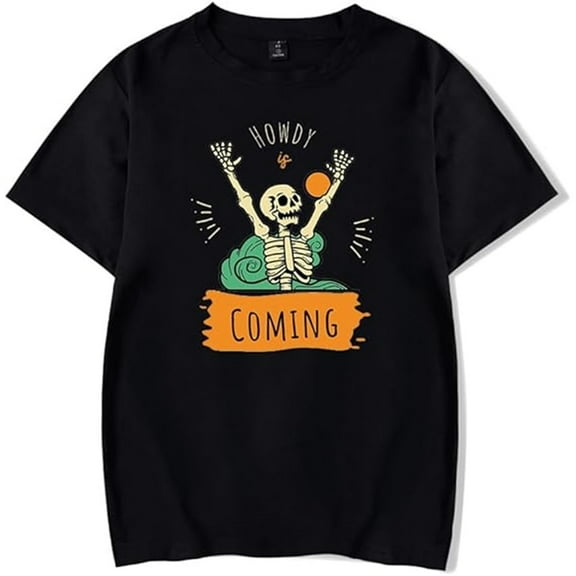 Ryan Trahan Merch Howdy Skeleton T-Shirt Women Men Casual Fashion Short Sleeve Tee Funny Tops