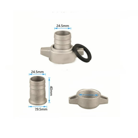 Aluminum Pipe Connector for Reliable Water Pump Systems with Rubber Gasket