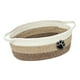 thumbnail image 4 of Cesta de cuerda tejida, caja organizadora para juguetes de gato, cesta de almacenamiento de cuerda tejida Marrón caqui, 4 of 9