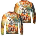 thumbnail image 3 of Hello Fall Bulldog Football Welcome Autumn with Leaves Pumpkins All Over Print 3D Sweatshirt Unisex Merch Dog Lover Gifts Idea - 00012, 3 of 6