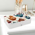 thumbnail image 6 of Arabic Teapot Jewelry Organizer Travel Case PU Leather with Removable Compartment, Portable Necklace Bracelet Holder Jewelry Display, 6 of 6