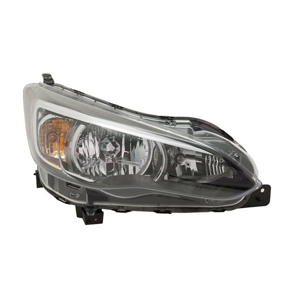 For Subaru Impreza 2017 18 19 20 21 2022 Headlight Assembly Passenger Side | Clear Lens | Black Housing | Replacement For SU2503160 | 84001FL00B, 84001FL100