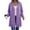 Purple, variant on Atogsazn Women's Zip Up Hooded Jacket Casual Drawstring Long Sleeve Hoodies Fall Winter Tops Outerwear Blue XL Fashion