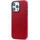 thumbnail image 1 of Funda de piel roja para iPhone 14 Pro, piel + PC + carcasa metálica, resistente a arañazos JM, 1 of 5
