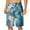 Blue, variant on ZMHEGW Mens Swim Trunks With Compression Liner Casual Summer Beach Print Blue L