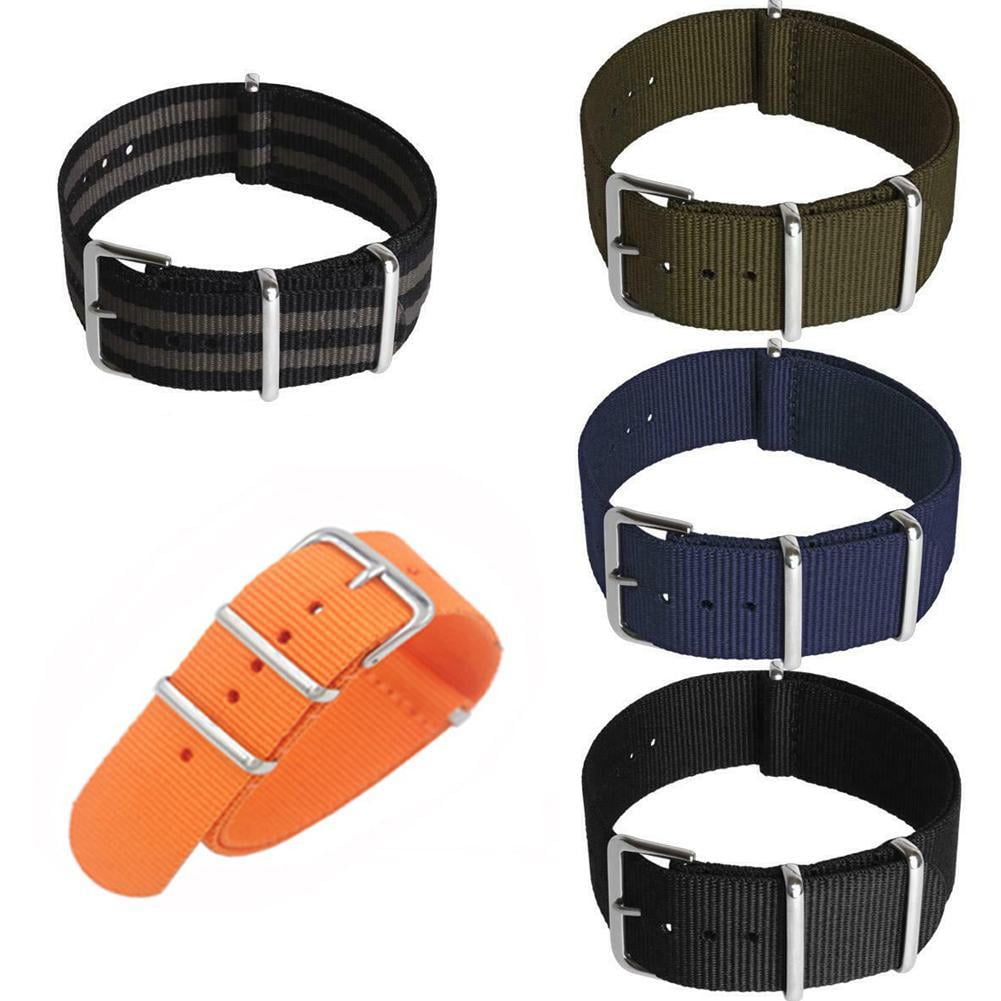 Watch Strap Nylon Men Wrist 18mm 20mm 22mm Smart Military Pin Strap K7T9 Walmart