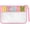 Pink-beach, variant on Chenille Letter Bag Cute Clear Zipper Stuff Pouch Portable Multi-purpose PVC and Nylon Makeup Bag with Handle for Travel Gym Beach（Cyan Beach）