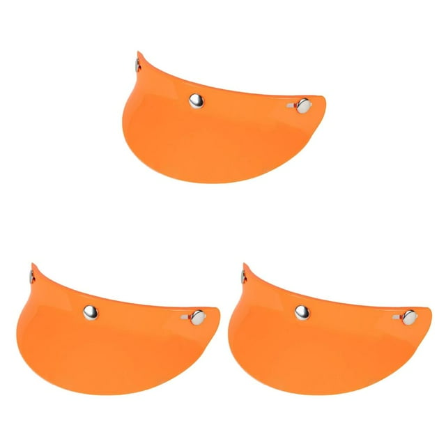 Speravity Visera para casco de moto con 3 broches, visera parasol naranja Type1 NO1