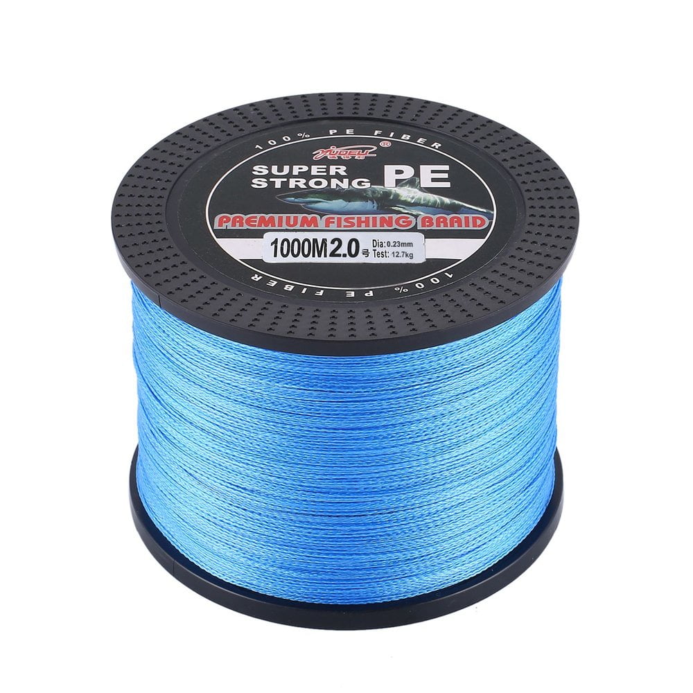 Strong PE Braided Tackle Wire Multifilament Thread Sea Fishing Line 4 Strands 