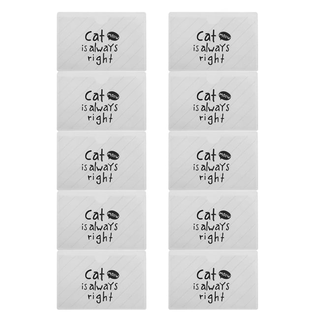 Paquete de 10 Uds. PVC transparente Baoblaze Portatarjetas de identificación 3.7 pulgadas x 2.5 pulgadas