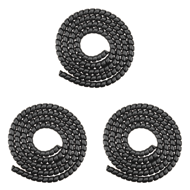 Cable espiral para tubo de freno de patinete eléctrico de 8 mm y 1 m para M365 (negro)