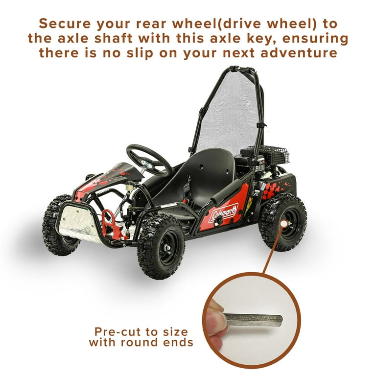 AlveyTech 5x5x45mm Axle Key for Coleman, SK100, BT200X, MM-K80R Go