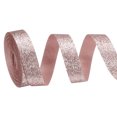 thumbnail image 1 of Metallic Glitter Ribbon Roll, 5/8 Inch x 10 Yards Sparkly Ribbon Single Sided Cut Edge Gift Wrapping Fabric Rolls for DIY Crafts Wedding Bouquet Party Christmas Decor, Coral Pink, 1 of 7