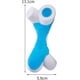 thumbnail image 3 of White - Blue 4Juguete de cepillo de dientes para perros interactivo: Juguete para masticar para perros, masticadores agresivos, juguete de limpieza de dientes para mascotas, Flexib, 3 of 5