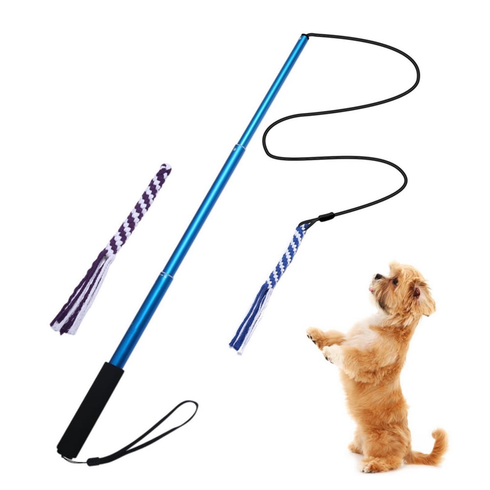 Extendable Flirt Pole Rope Dog Toy Indoor Rope Interactive Dog Training