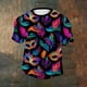 thumbnail image 2 of Ceisia Men's Loose Fit Mardi Gras Tie Dye T-shirt Short Sleeve Round Neck Festival Casual Daily Summer Tee Tops Purple XXXXL Gifts, 2 of 5