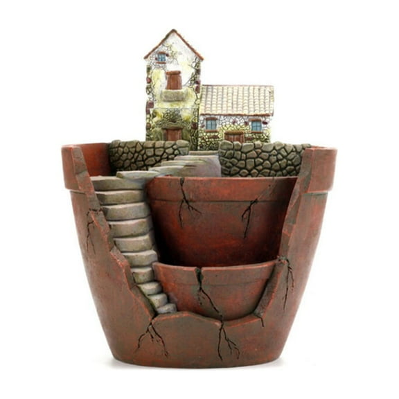 CreativeArrowy Plants Pot Flower Plants Succulent DIY Container Decorated Fairy Garden Holder Holiday Decor
