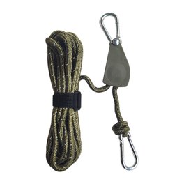 Corde De Tente Réfléchissante 2x4m – Nylon 4mm Avec Tendeur Et Boucle Alu, Idéale Pour Camping, Bâche, Randonnée