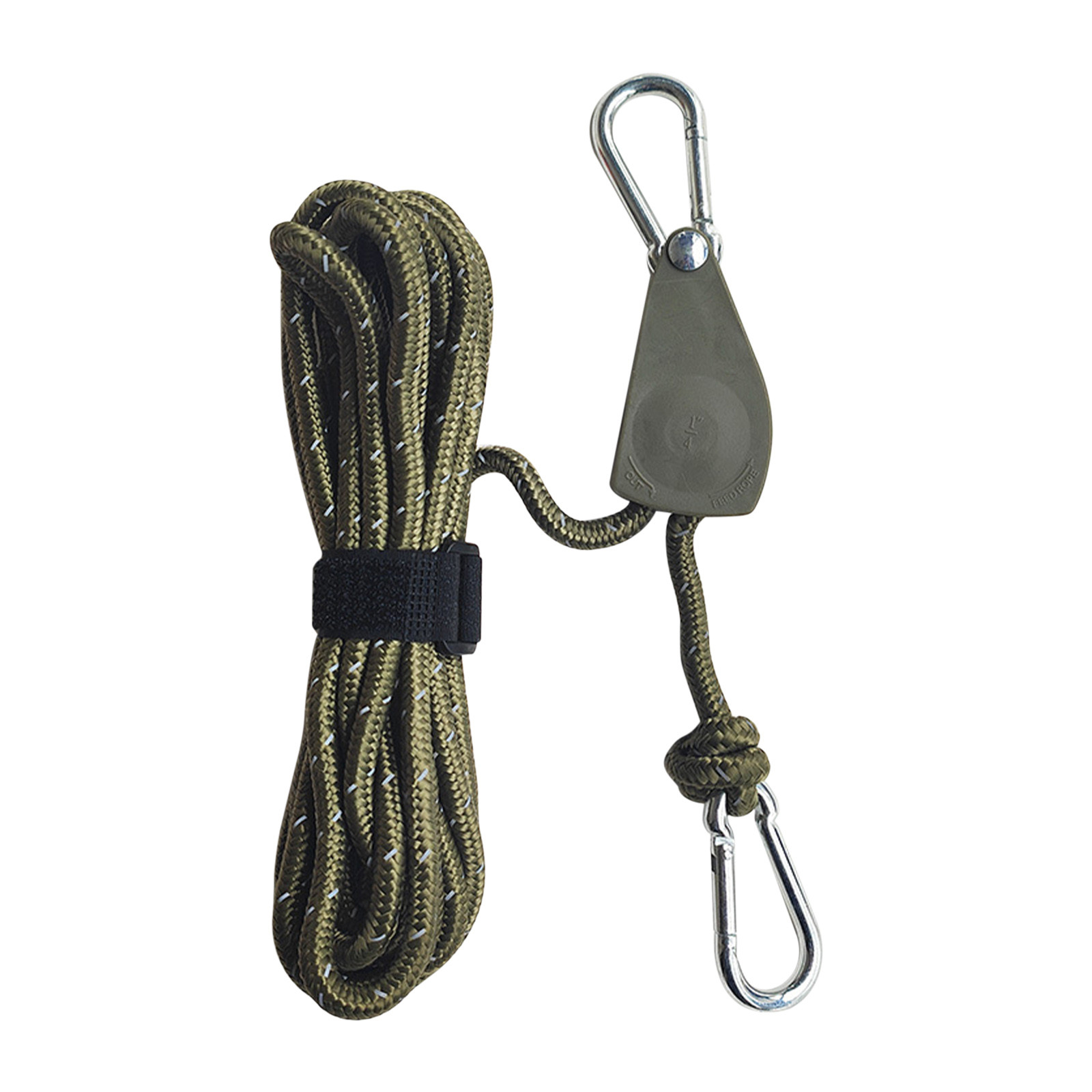 Corde à Cliquet Réglable Avec Mousquetons - Longueur 4 Ou 5 M - Nylon Et Métal - Pour Tente, Auvent, Parasol - Camping, Randonnée
