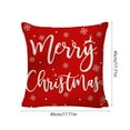 thumbnail image 3 of Dmlowu Christmas Pillow Covers 18x18, Red Merry Christmas Pillow Covers for Couch, Extra Soft Warm Throw Pillow Covers for Holiady Party Christmas Decorations, 3 of 7