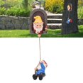 thumbnail image 4 of Gnome Garden Tree Estatua de Gnomo Resina Color Treal Trewing Elf Sculpture for Yard Outdoor, 4 of 7