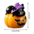 thumbnail image 2 of PATLOLLAV Halloween Ornament,Miniatures Pumpkins Ghost Ghost Figurines Mini Resin Plastic Garden Decor Accessories Halloween Ornaments for Outdoor House Garden Decoration Party Supplies, 2 of 4