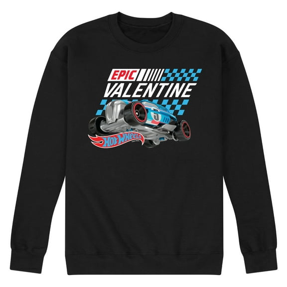 Hot Wheels - Valentine's Epic - Men's Crew Neck Fleece Pullover