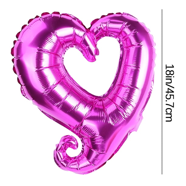 LADIGASU Película de Aluminio En Forma de Corazón con Gancho de 18 Pulgadas Decoración de Boda Día de San Valentín Confesión Papel de Aluminio Amor Rebajas Flash Deals 4X Globos de Aluminio En Forma