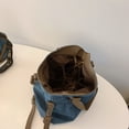 thumbnail image 2 of Bolso Mano para Hombres Y Mujeres Hombro Con Múltiples Bolsillos Lona El () Azul, 2 of 9