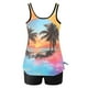 thumbnail image 4 of Trajes de baño tankini para mujer Trajes de baño de dos piezas con espalda de tiras y estampado conservador para mujer Traje de baño de dos piezas para mujer, 4 of 5