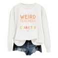 thumbnail image 1 of WEAIXIMIUNG Oversized Sweatshirt Dress Ladies Fashion Leisure Pure Color Loose Long Sleeved Printed Letters Round Collar, 1 of 4