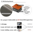 thumbnail image 5 of esafio Leather Wallets for Women RFID Blocking Zipper Pocket Small Bifold Wallet Card Case,Brown, 5 of 6