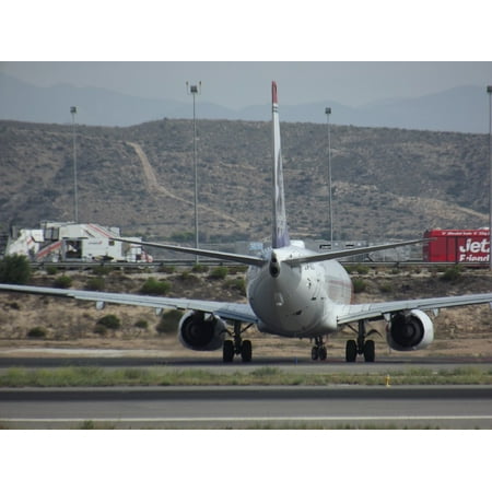 Jet Plane 737 Aircraft Boeing 737 Airliner-20 Inch By 30 Inch Laminated Poster With Bright Colors And Vivid Imagery-Fits Perfectly In Many Attractive Frames