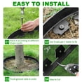 thumbnail image 6 of Loaddvni Garden Landscape Edging Kit, 40-Foot Long, 4-Inch Tall with 80 Anchoring Spikes, No Dig Lawn Border Design for Garden Flower Beds Lawn Yard Paver Pathway (Brown), 6 of 7