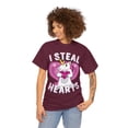 thumbnail image 3 of I Steal Hearts Unicorn Valentine's Day Unisex Graphic Tee Shirt, Sizes S-5XL, 3 of 12