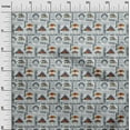 thumbnail image 3 of oneOone Cotton Cambric Light Gray Fabric Camping Diy Clothing Quilting Fabric Print Fabric By Yard 42 Inch Wide, 3 of 6