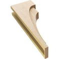 thumbnail image 6 of 6"W x 12"D x 36"H Thin Rivera Rough Cedar Woodgrain TimberThane Corbel, Primed Tan, 6 of 6