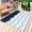 Navy blue light blue, variant on Black Grey Outdoor Rug 5x8 Ft - Reversible Patio Rug Outdoor Camping Rugs, Geometric Chevron Print Wavy Striped White Washable Indoor Outdoor Area Rugs, Non-Slip Outdoor Carpet Runner for Deck/Porch