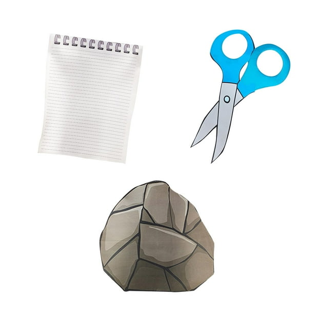 Disfraz de piedra, papel o tijera para Halloween, regalo de cosplay para fiestas temáticas.