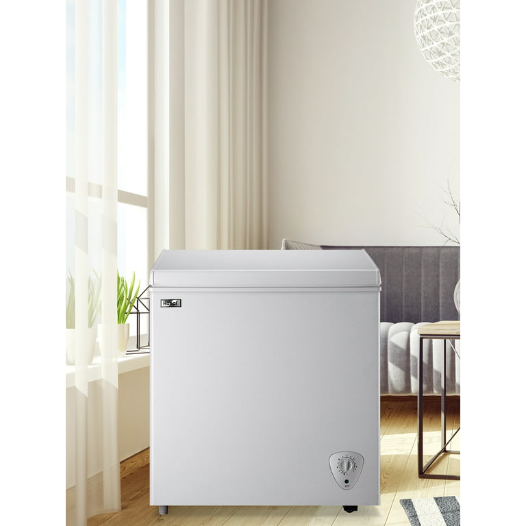 Wanai Chest Freezer 50 CuFt Small Deep Freezer White Top Door Mini Freezer with Removable Basket Low Noise 7 Adjustable Temperature and Energy Saving