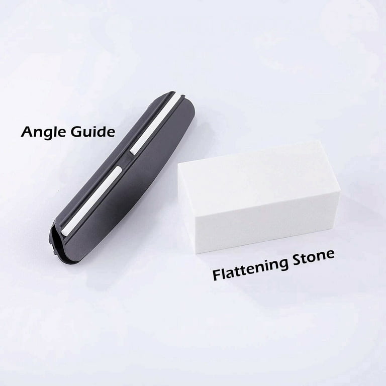 SATC Whetstone Sharpening Stone Kit 400/1000 Grit 2 Side Blade Knife  Sharpening Wet Water Stones W/ Non-Slip Holder 