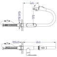 thumbnail image 2 of Brushed Nickel Gooseneck Pull Down Kitchen Faucet, 2 of 11