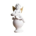 thumbnail image 2 of Candelabro de ángel de resina Candelabros Comedor Escritorio Hogar Estatua de ángel Figuras Candelabro para aniversario Boda Fiesta de inauguración de Aureato Blanco 2 Agujas, 2 of 10