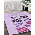 thumbnail image 2 of Ahgly Company Indoor Rectangle Patterned MediumOrchid Purple Area Rugs, 8' x 12', 2 of 6