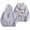 A-Grey142, variant on XIAOCHA Mens Bow Letter Print Hoodie Oversized Long Sleeve Hooded Pullover Hoodie Soft Feminine Casual Hoodies