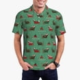 thumbnail image 1 of Saiise Polo de Golf pour Hommes à Imprimé Teckel de Noël, Évacuation de l'Humidité, Séchage Rapide, Polo de Performance à Imprimé pour Hommes - X-Grand, 1 of 6